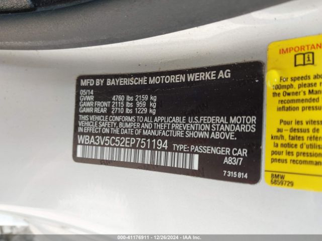 WBA3V5C52EP751194 BMW 428i