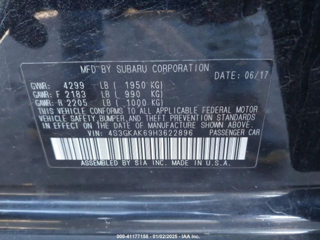 4S3GKAK69H3622896 Subaru Impreza 2.0i Sport