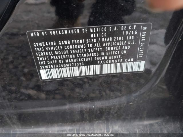 3VW267AJ4GM271333 Volkswagen Jetta 1.4t S