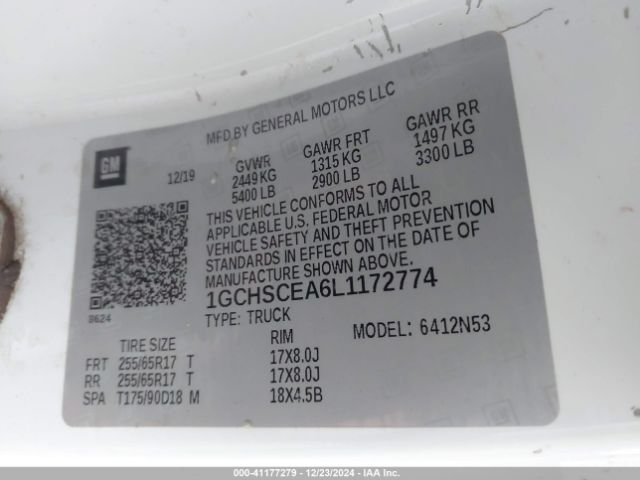 1GCHSCEA6L1172774 Chevrolet Colorado 2wd  Long Box Lt