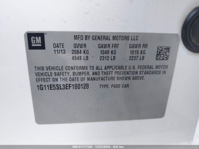 1G11E5SL3EF180128 Chevrolet MALIBU LT