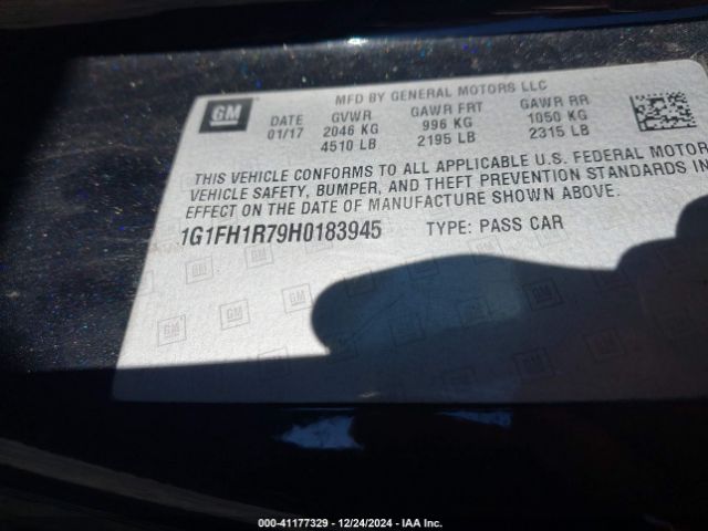 1G1FH1R79H0183945 Chevrolet CAMARO 2SS