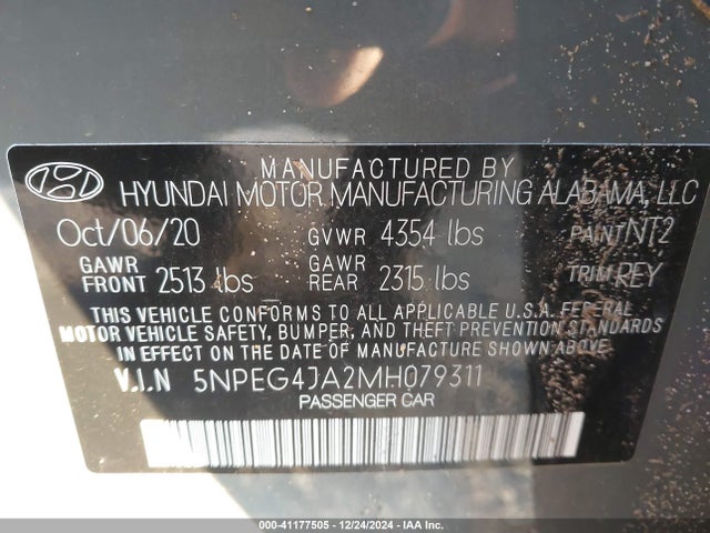 Hyundai SONATA SE 2021 5NPEG4JA2MH079311 Image 9