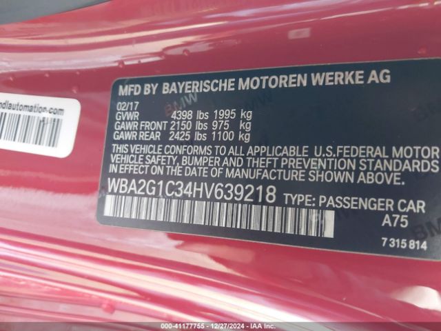 2017 BMW 2 SERIES WBA2G1C34HV639218 Photo 8