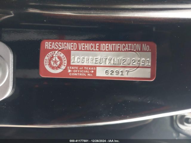 1C6RREJTXLN202491 RAM 1500 Laramie  4x2 5'7 Box