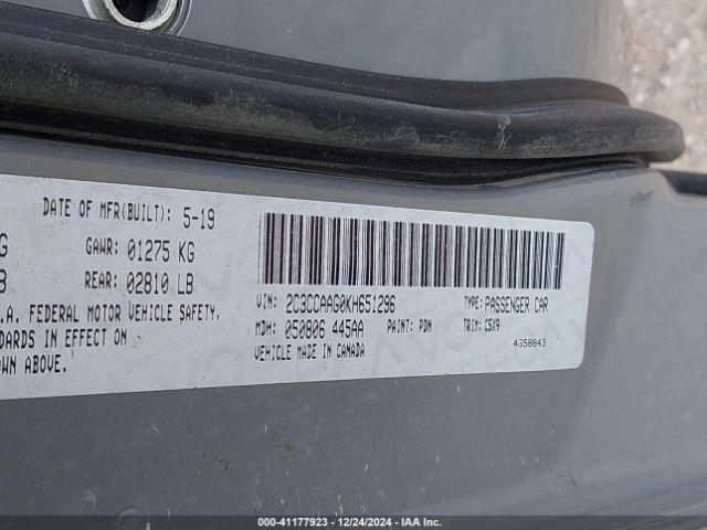2019 CHRYSLER 300 2C3CCAAG0KH651296 Photo 8