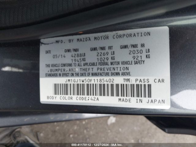 JM1GJ1W50F1185402 Mazda Mazda6 I Grand Touring
