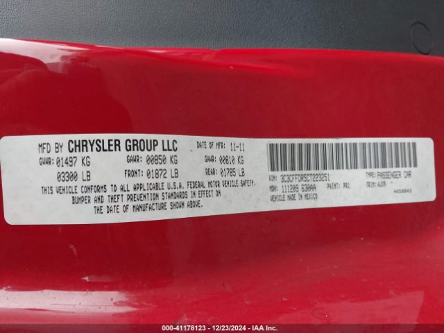 2012 FIAT 500C 3C3CFFDR5CT223251 Photo 8
