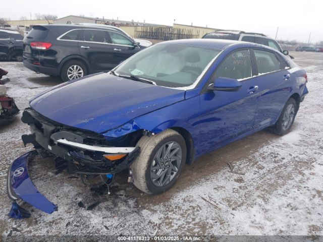 KMHLM4DJ1RU111315 Hyundai Elantra Hybrid Blue