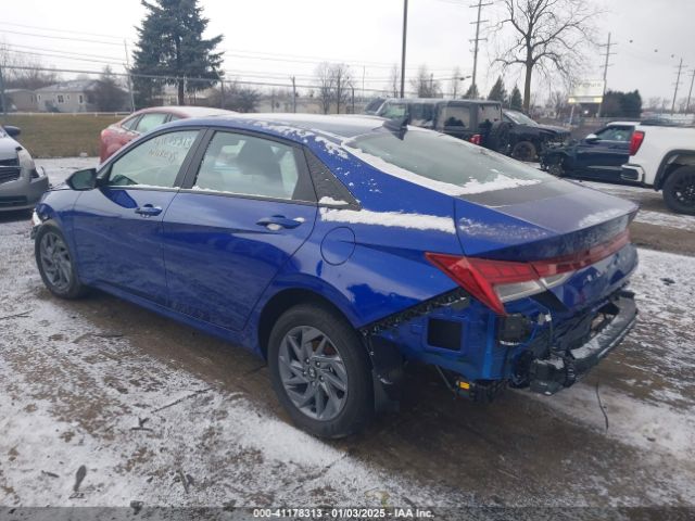 KMHLM4DJ1RU111315 Hyundai Elantra Hybrid Blue
