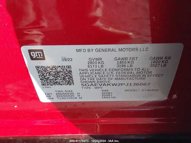 5GAEVAKW2PJ136067 Buick Enclave Essence Awd