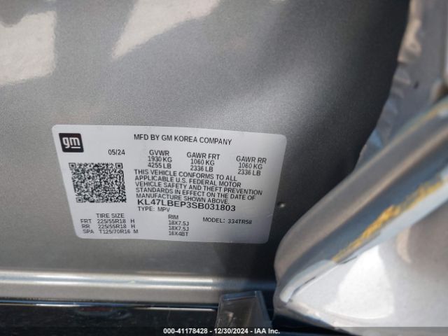 KL47LBEP3SB031803 Buick Envista Sport Touring Fwd