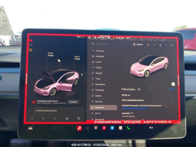 5YJ3E1EA6PF435333 Tesla Model 3 Rear-wheel Drive
