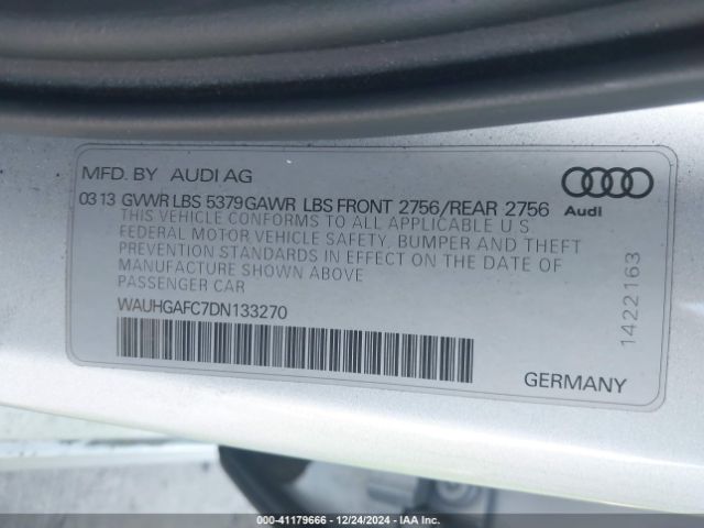2013 AUDI A6 WAUHGAFC7DN133270 Photo 8