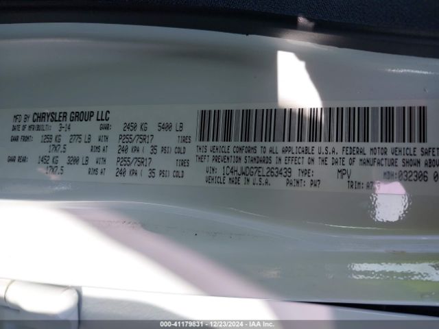 1C4HJWDG7EL263439 Jeep Wrangler Unlimited Sport