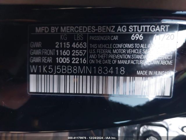 W1K5J5BB8MN183418 Mercedes-Benz Amg Cla 35 4matic