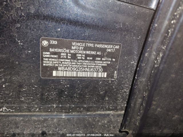 WBA8D9G35HNU63730 BMW 330i Xdrive