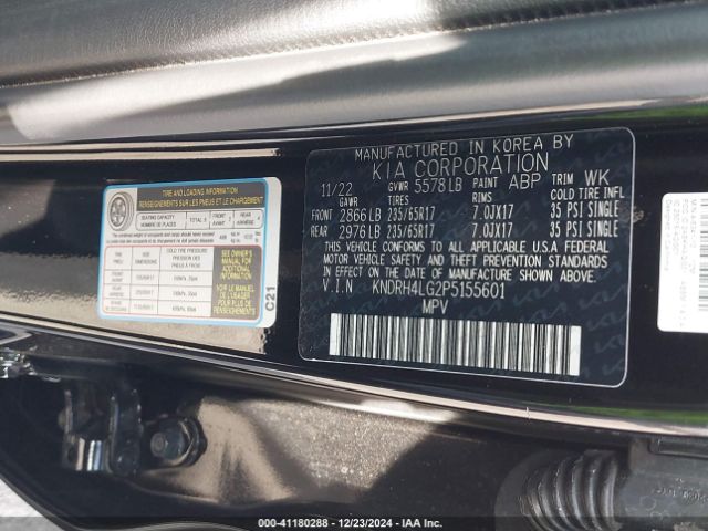 KNDRH4LG2P5155601 KIA Sorento Hybrid Ex