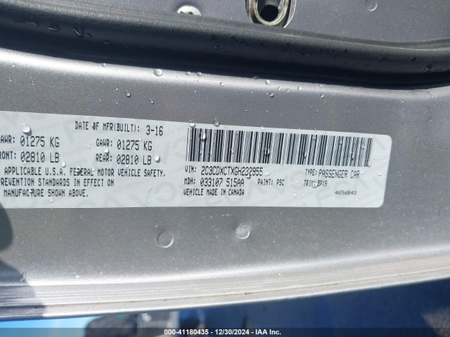 Dodge CHARGER R/T 2016 2C3CDXCTXGH232955 Image 9