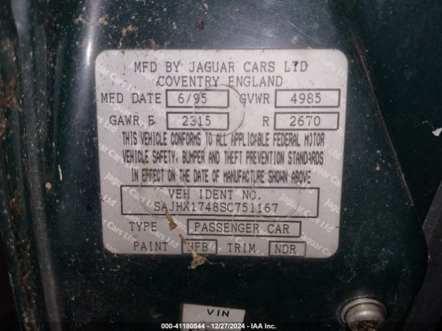 1995 JAGUAR XJ6 SAJHX1748SC751167 Photo 8