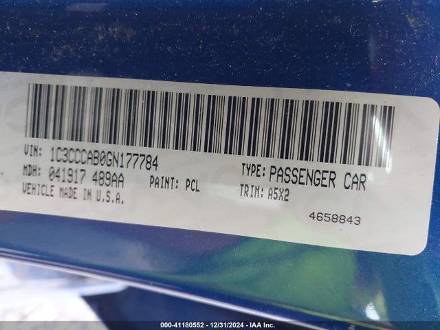 Chrysler 200 Limited 2016 1C3CCCAB0GN177784 Image 9