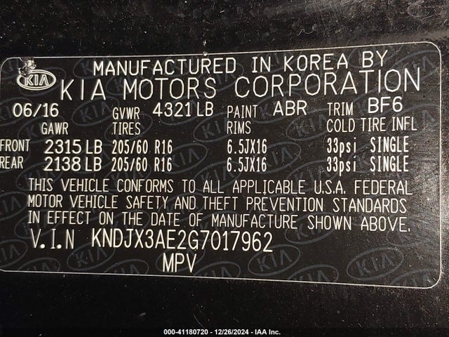 KNDJX3AE2G7017962 KIA Soul Ev +