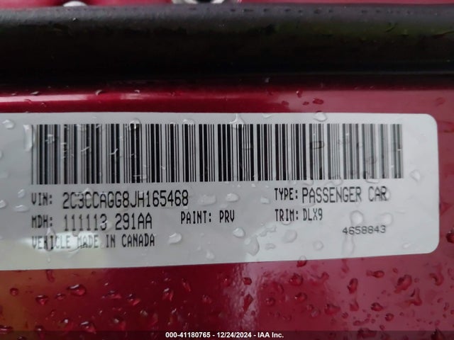 2C3CCAGG8JH165468 Chrysler 300 300s Awd