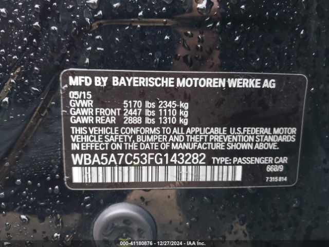 WBA5A7C53FG143282 BMW 528i Xdrive