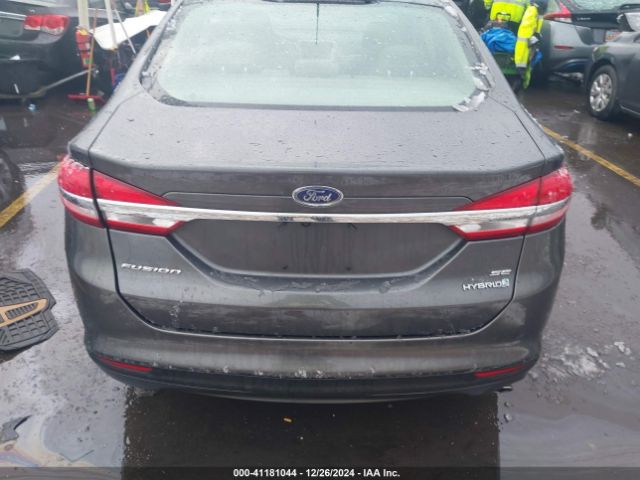 3FA6P0LU9JR173222 Ford Fusion Hybrid Se