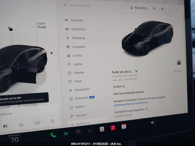 2022 TESLA MODEL Y 7SAYGDEE9NF440904 Photo 6