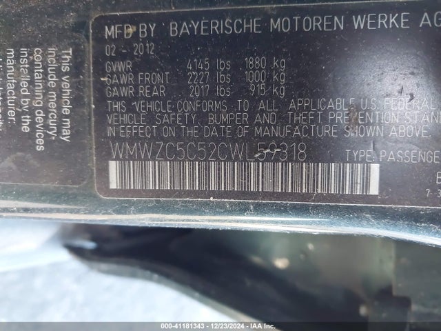 2012 MINI COOPER S COUNTRYMAN WMWZC5C52CWL59318 Photo 8