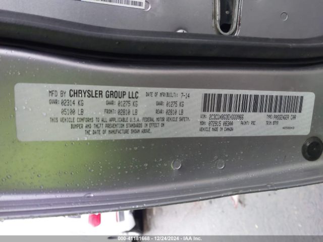 2C3CDXBG3EH333966 Dodge Charger Se