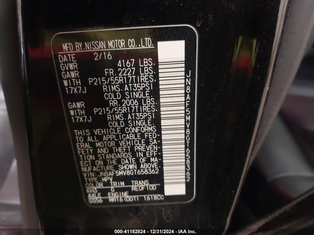 Nissan Juke Sl 2016 JN8AF5MV8GT658362 Image 9