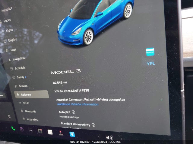 2022 TESLA MODEL 3 5YJ3E1EA8NF144538 Photo 6