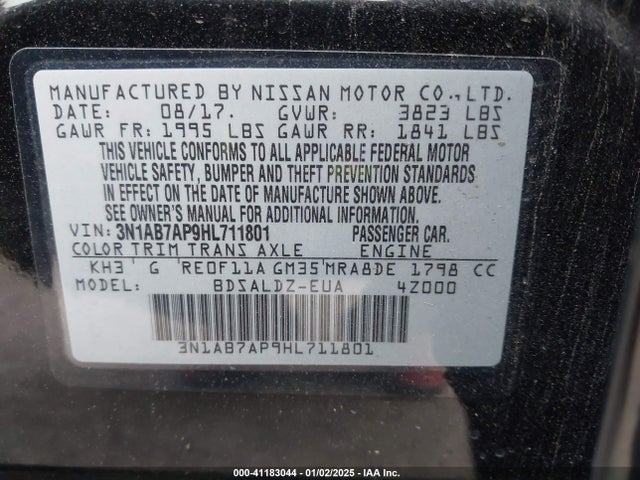 Nissan SENTRA SV 2017 3N1AB7AP9HL711801 Image 9