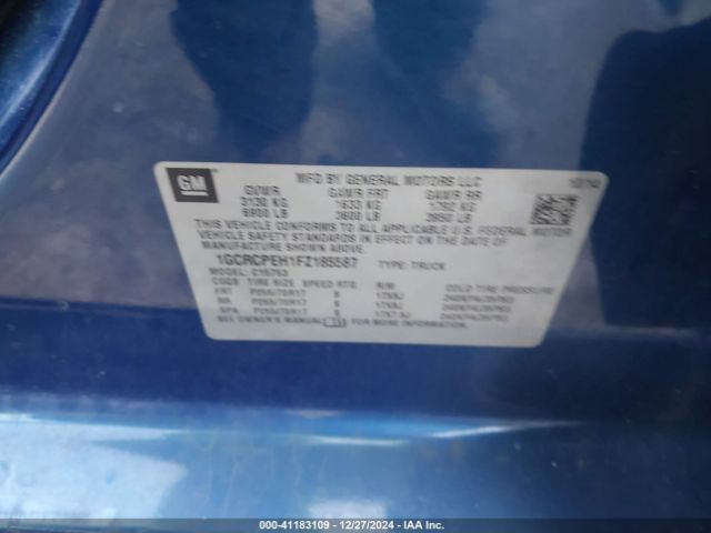 1GCRCPEH1FZ185587 Chevrolet Silverado 1500 Wt