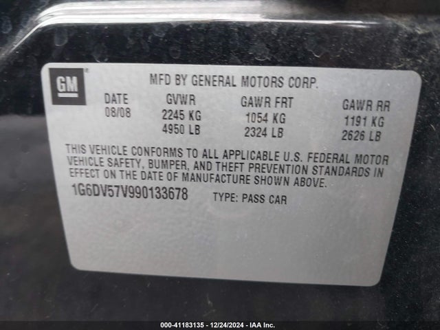 2009 CADILLAC CTS 1G6DV57V990133678 Photo 8