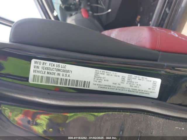 1C4SDJCT8MC683871 Dodge Durango R/t Awd