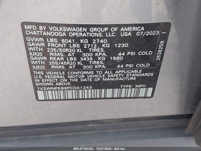 2023 VOLKSWAGEN ID.4 1V2WNPE86PC041243 Photo 8
