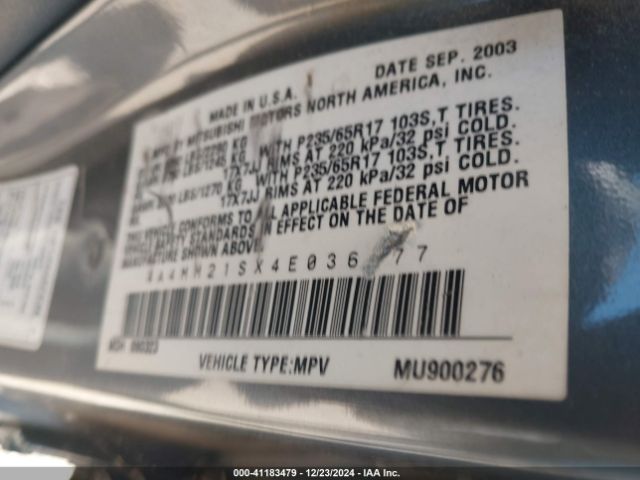 2004 MITSUBISHI ENDEAVOR 4A4MM21SX4E036877 Photo 8