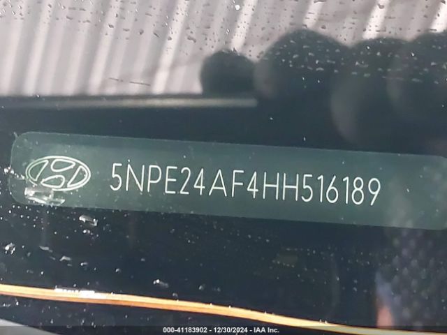 5NPE24AF4HH516189 Hyundai Sonata