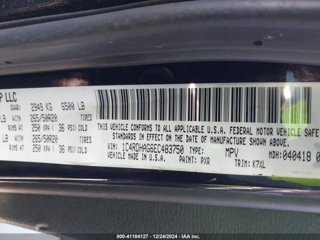 Dodge Durango Sxt 2014 1C4RDHAG6EC483750 Image 9
