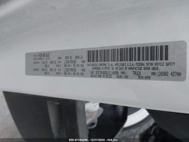 3C6TRVBG6LE114050 RAM Promaster 1500 136 Wb