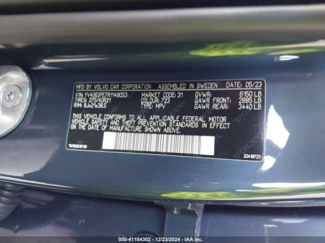 2024 VOLVO XC90 YV4062PE7R1149053 Photo 8