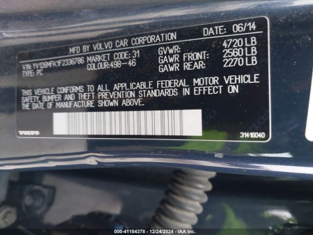 YV126MFK1F2336786 Volvo S60 T5 Premier