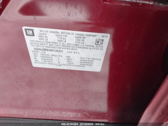 2GKALMEK0H6128470 GMC Terrain Sle-1
