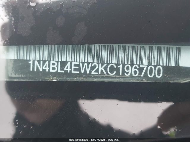 1N4BL4EW2KC196700 Nissan Altima 2.5 Sl