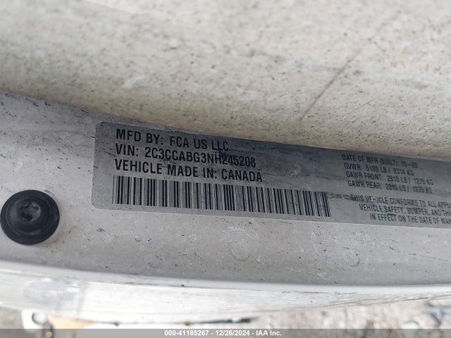 2C3CCABG3NH245208 Chrysler 300 S