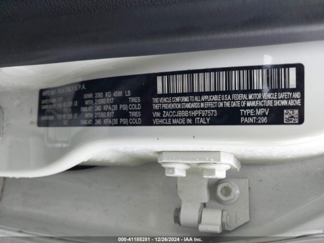 ZACCJBBB1HPF97573 Jeep Renegade Latitude 4x4