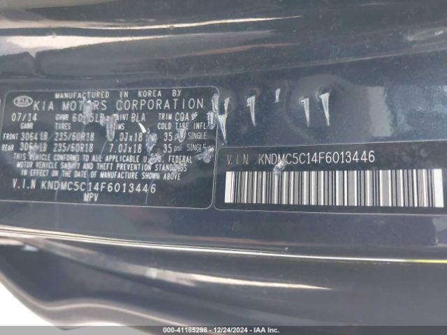 KNDMC5C14F6013446 KIA Sedona Sx
